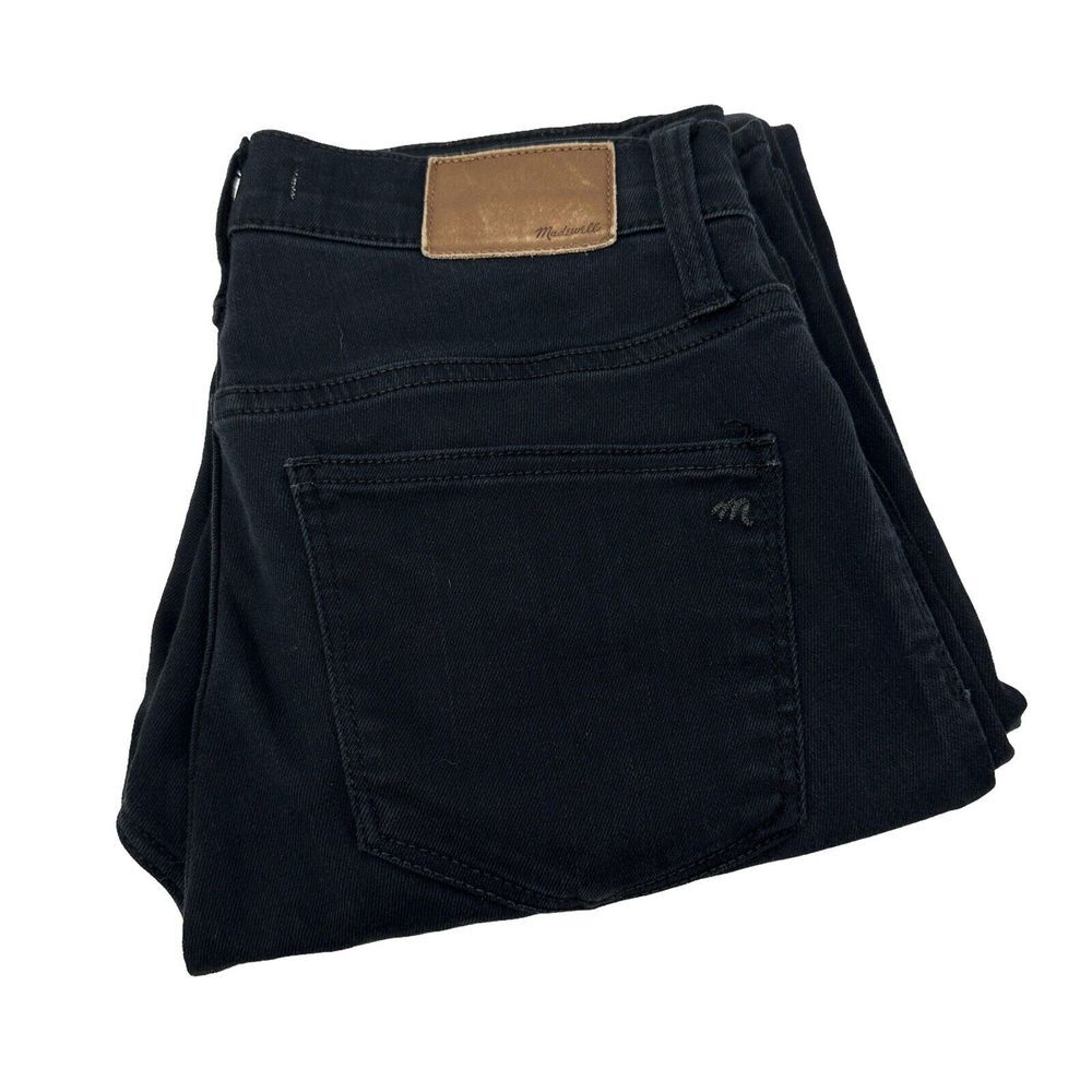 Madewell Womens Black 9" High Rise Skinny Jeans‎ J6547 Cotton Blend Size 27